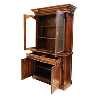 Modern Georgian Style Mahogany Finish China Cabinet