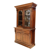 Modern Georgian Style Mahogany Finish China Cabinet