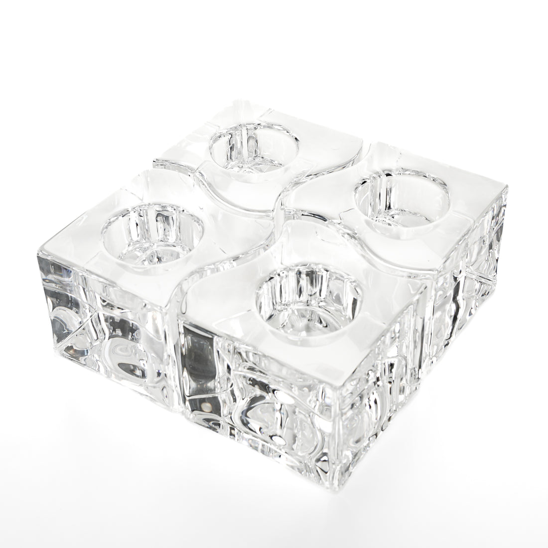 ORREFORS Helen Krantz PUZZLE Tealight Holders Set of 4