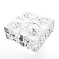 ORREFORS Helen Krantz PUZZLE Tealight Holders Set of 4