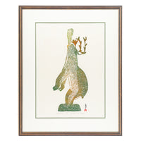 Pitseolak Ashoona (Inuit 1904-    1983) "Bellowing Caribou"