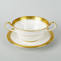 AYNSLEY Argosy 8360 Smooth Edge Cream Soup And Saucers Set of 8