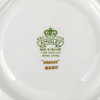 AYNSLEY Argosy 8360 Smooth Edge Cream Soup And Saucers Set of 8