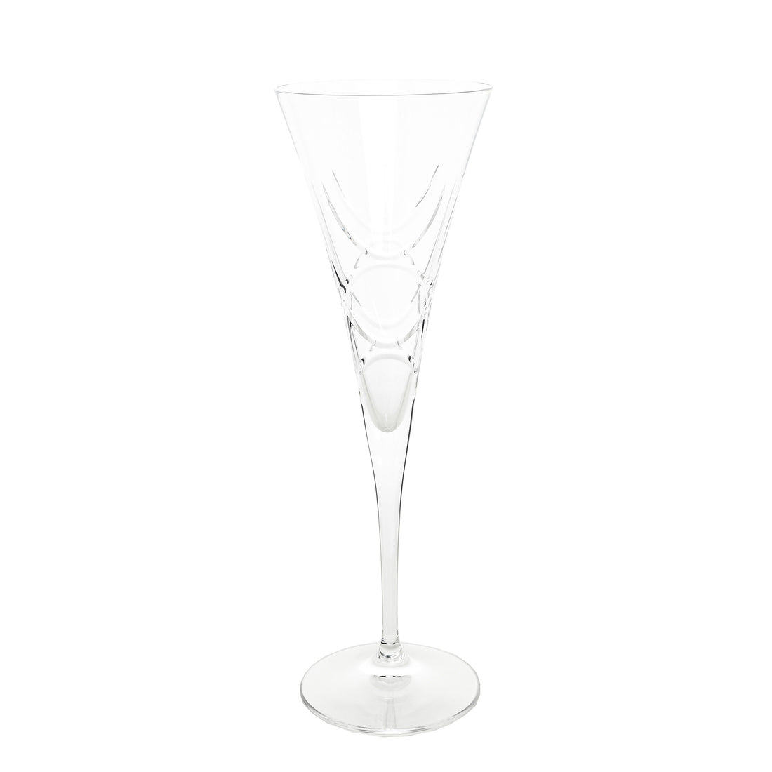 RALPH LAUREN Royalton Crystal Champagne Flutes Set of 4