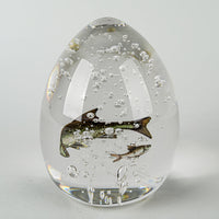 TOAN KLEIN Circling Fish Paperweight - Signed