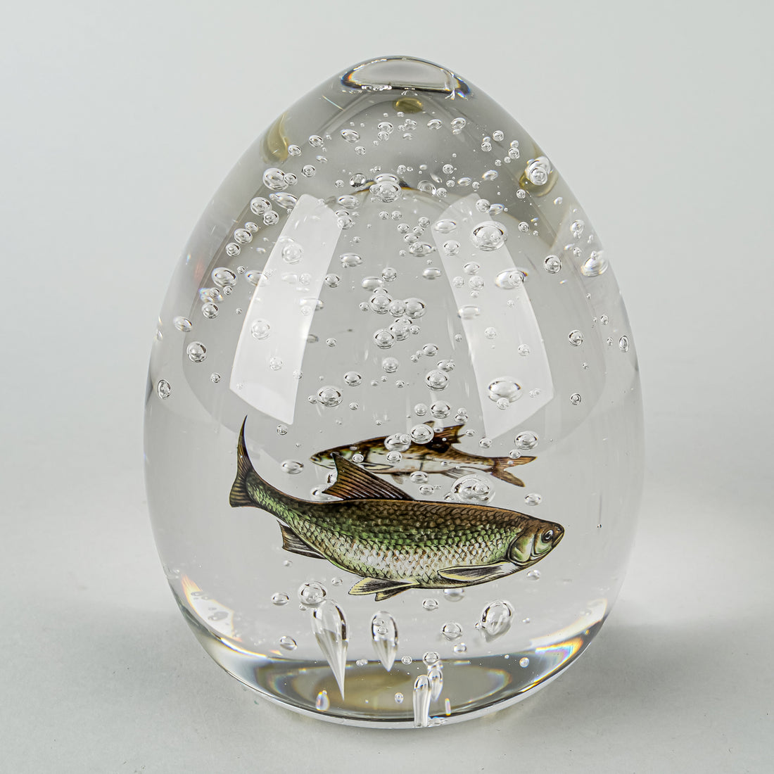 TOAN KLEIN Circling Fish Paperweight - Signed
