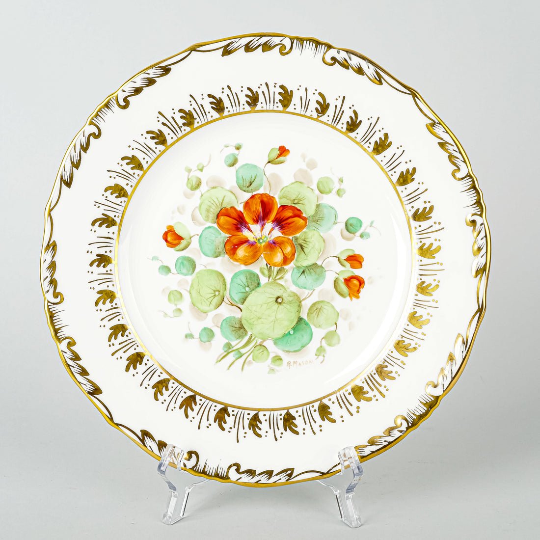ROYAL CHELSEA R.Mason Floral Salad/Dessert Plates Set Of 9