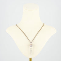 LINKS OF LONDON Sterling Silver Multi-Chain Quartz And Skull Pendant Necklace