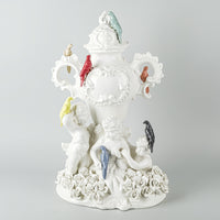 REBIRTH CERAMICS Figural Grouping - Putti With Birds