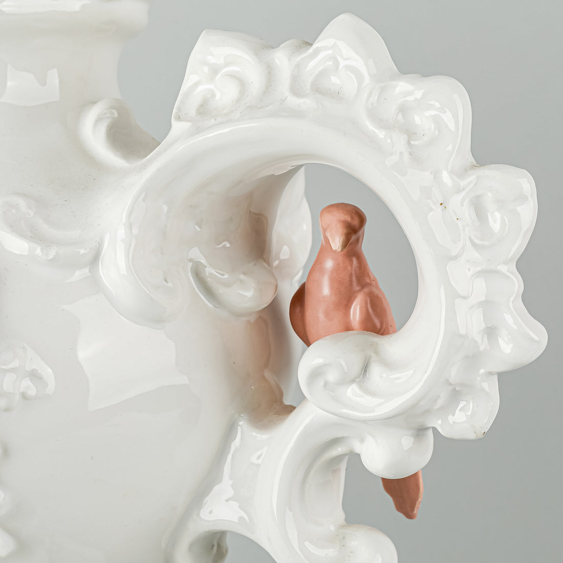 REBIRTH CERAMICS Figural Grouping - Putti With Birds