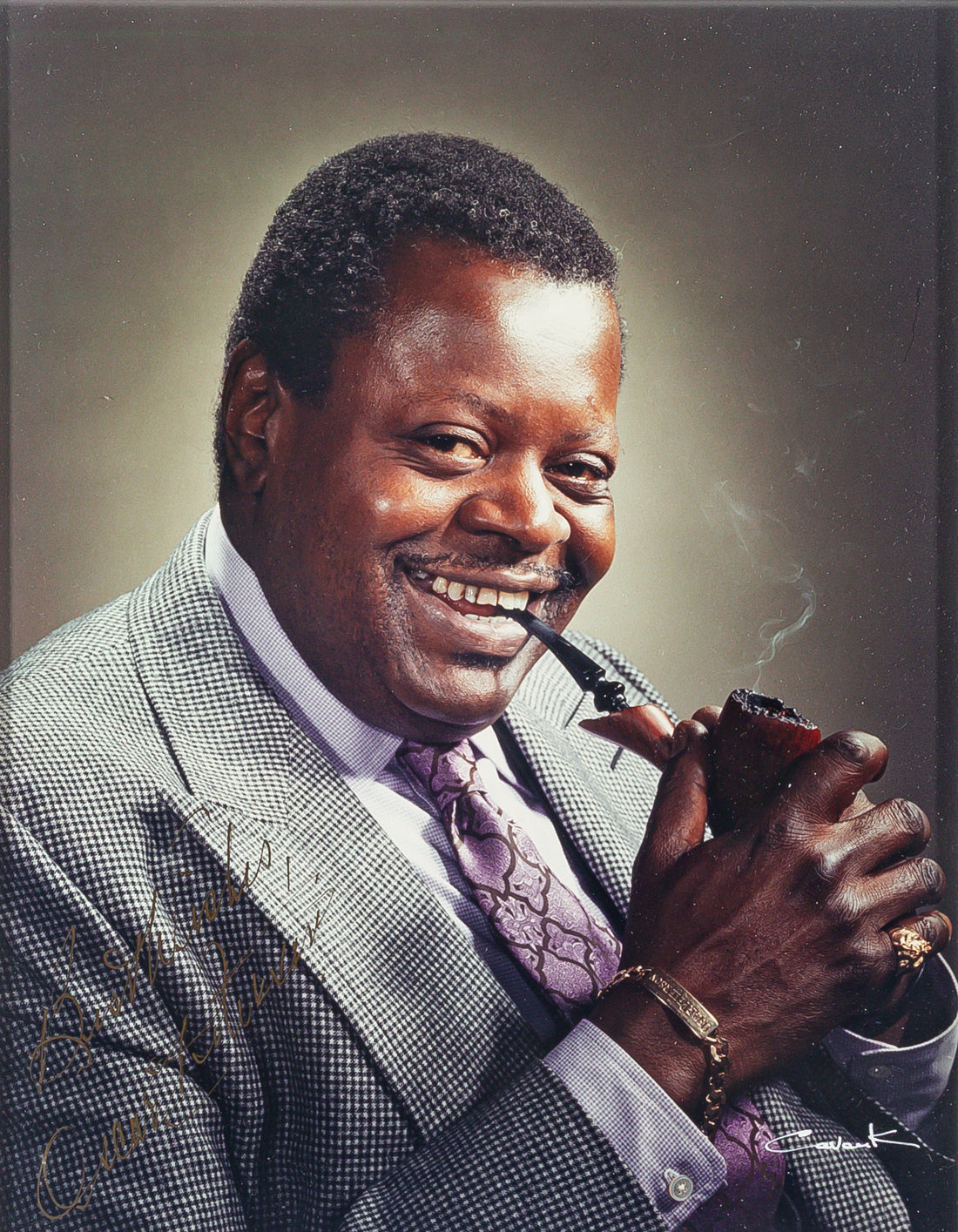 Cavouk Photo Portrait of Oscar Peterson - Signed