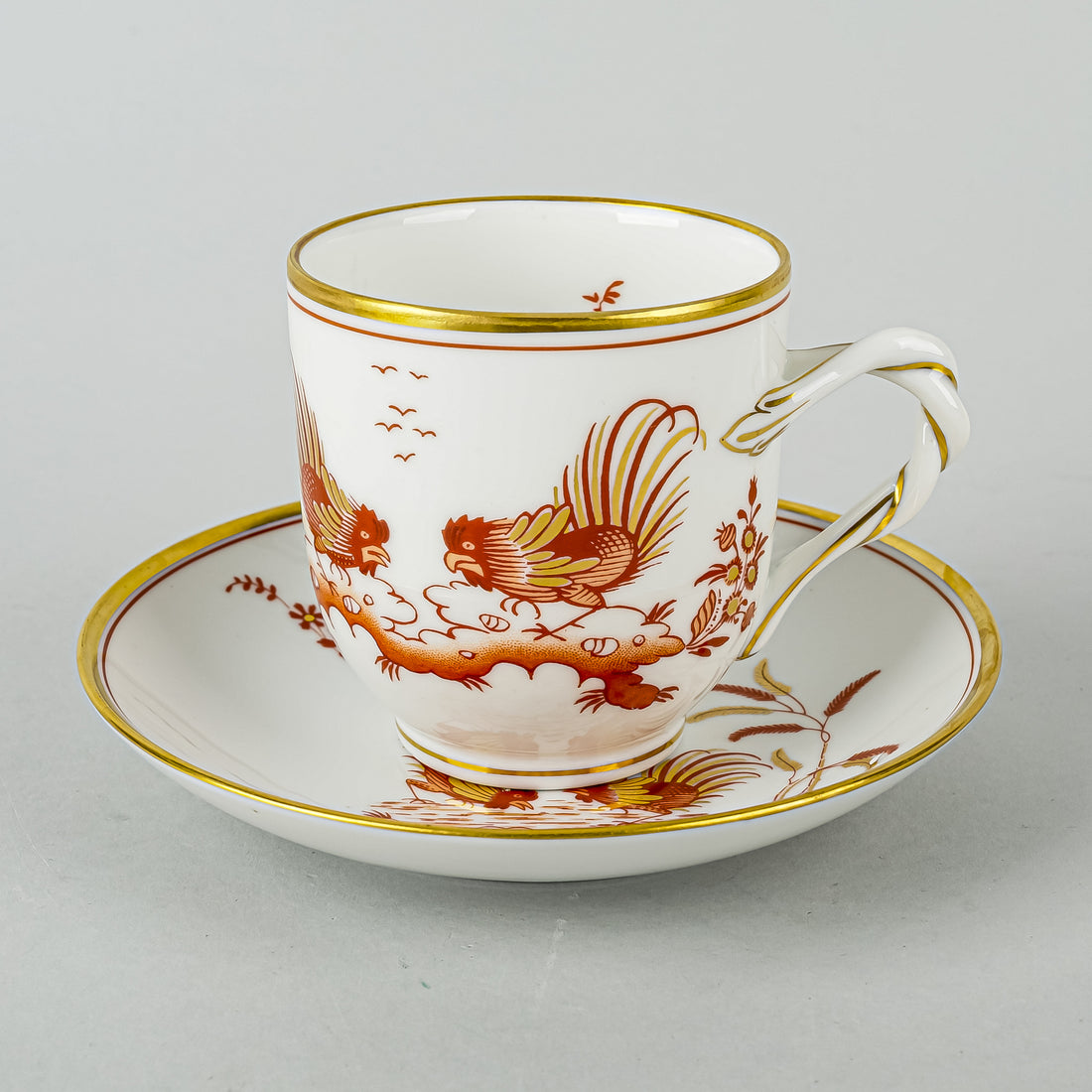 RICHARD GINORI Sienna Rust Coffee Cup & Saucer