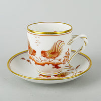 RICHARD GINORI Sienna Rust Coffee Cup & Saucer