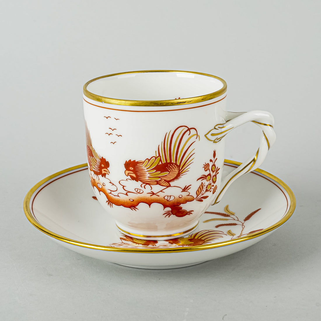 RICHARD GINORI Sienna Rust Coffee Cup & Saucer