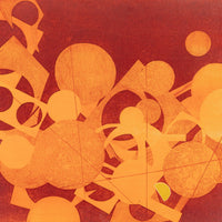 Sheila Maki (Canada 1932-) "Forgotten Intrigues" Colour Etching on Paper