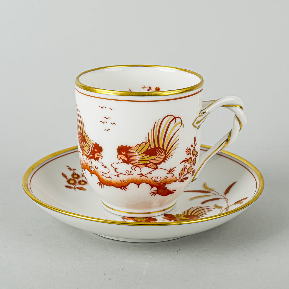 RICHARD GINORI Sienna Rust Coffee Cup & Saucer
