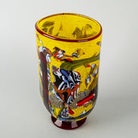 DIEGO VIDAL Murano Art Glass Footed Vase