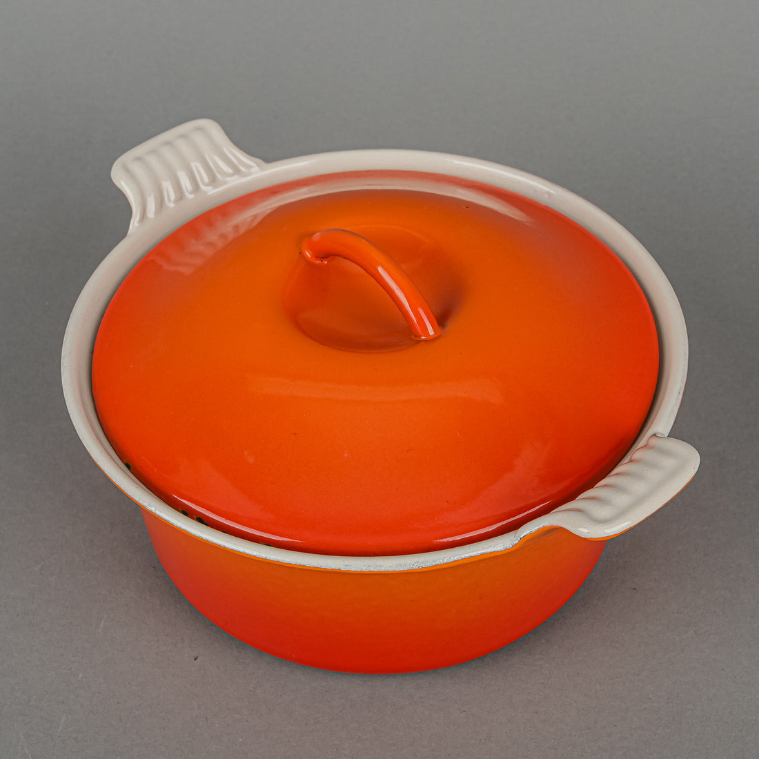 LE CREUSET Enamel Cast Iron Round Casserole 18cm Orange