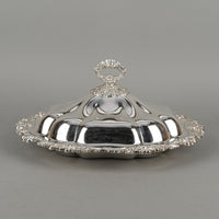 LIPMAN BROS Old English Reproduction Silverplate Covered Entree Dish