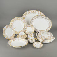 CROWN STAFFORDSHIRE Gold Victoria A155882 11 Place Settings Plus Extras