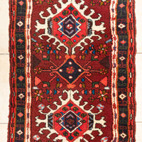 Hand Knotted Wool Karajeh Persian Runner