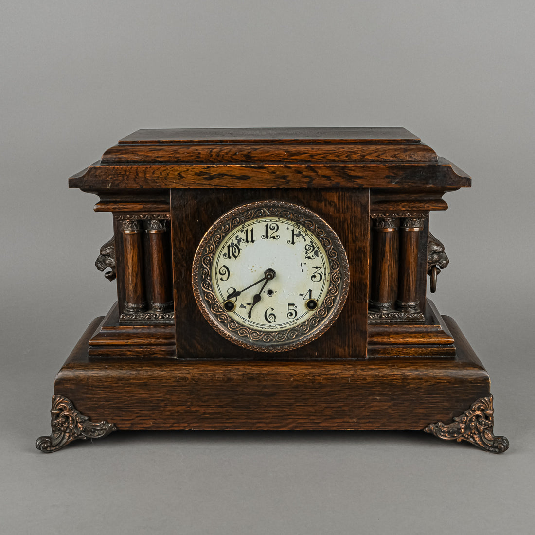 ARTHUR PEQUEGNAT Ontario Model Grecian Style Mantel Clock