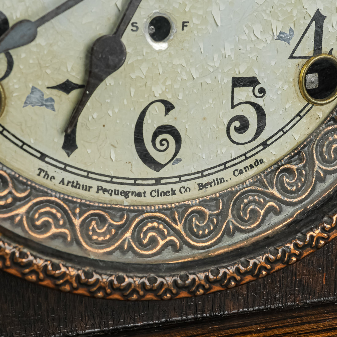ARTHUR PEQUEGNAT Ontario Model Grecian Style Mantel Clock