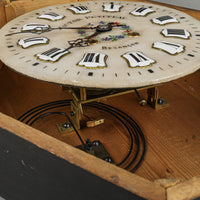 VICTOR PETITEAU Stone Face Hand Painted And Enamel Wall Clock