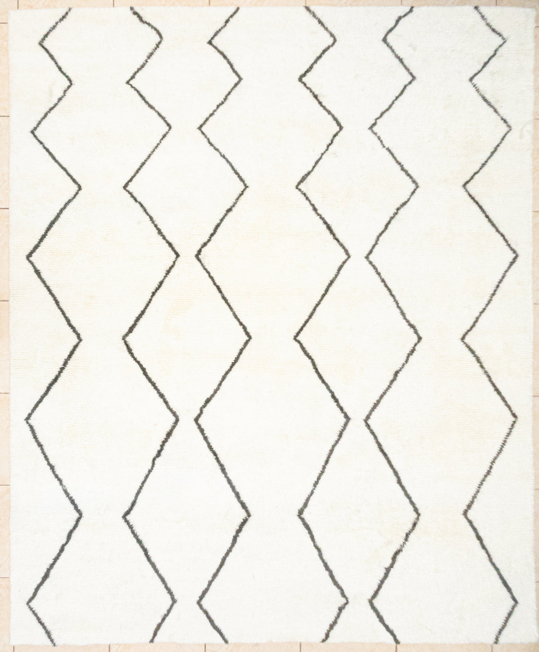 POTTERY BARN/WEST ELM Baby Soux Tufted Wood Rug 120"x96"