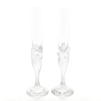 ERTE Majestique Crystal Champagne Flutes Set of 2