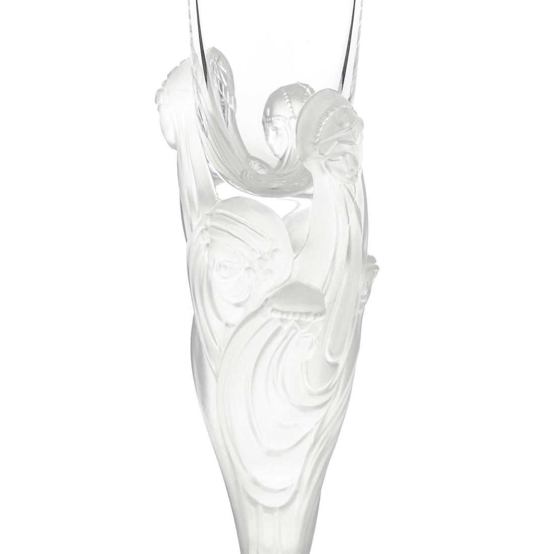 ERTE Majestique Crystal Champagne Flutes Set of 2
