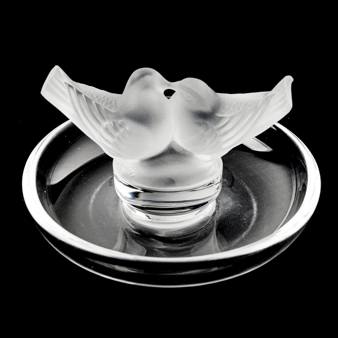 LALIQUE Colombes/Lovebirds Ring Tray