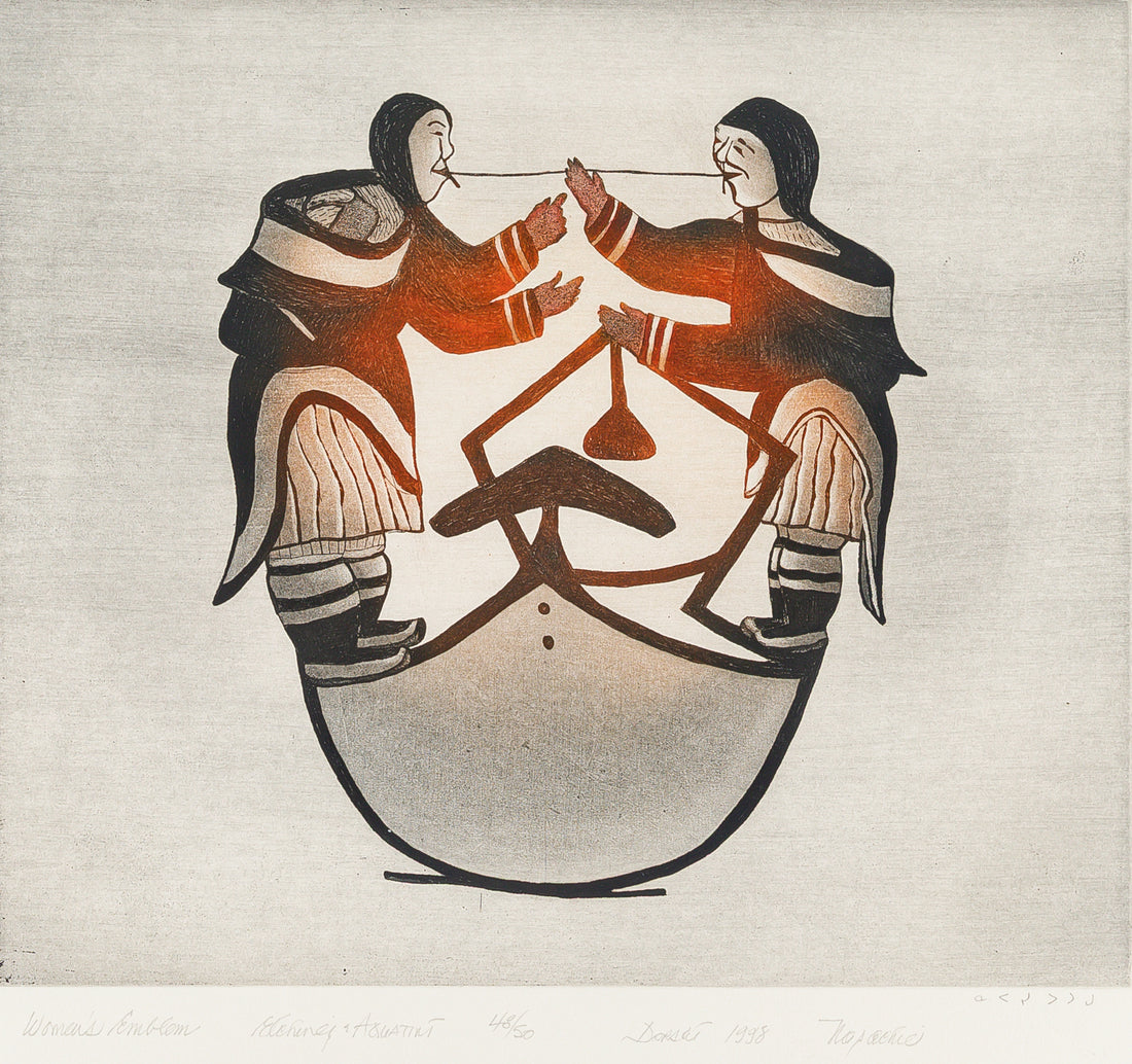Napatchie Pootoogook (Kinngait (Cape Dorset) 1938-2002) "Women's Emblem"