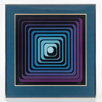 Jean Pierre "Yvaral" Vasarely (French 1934-2002) Op Art Serigraph/Screenprint on paper