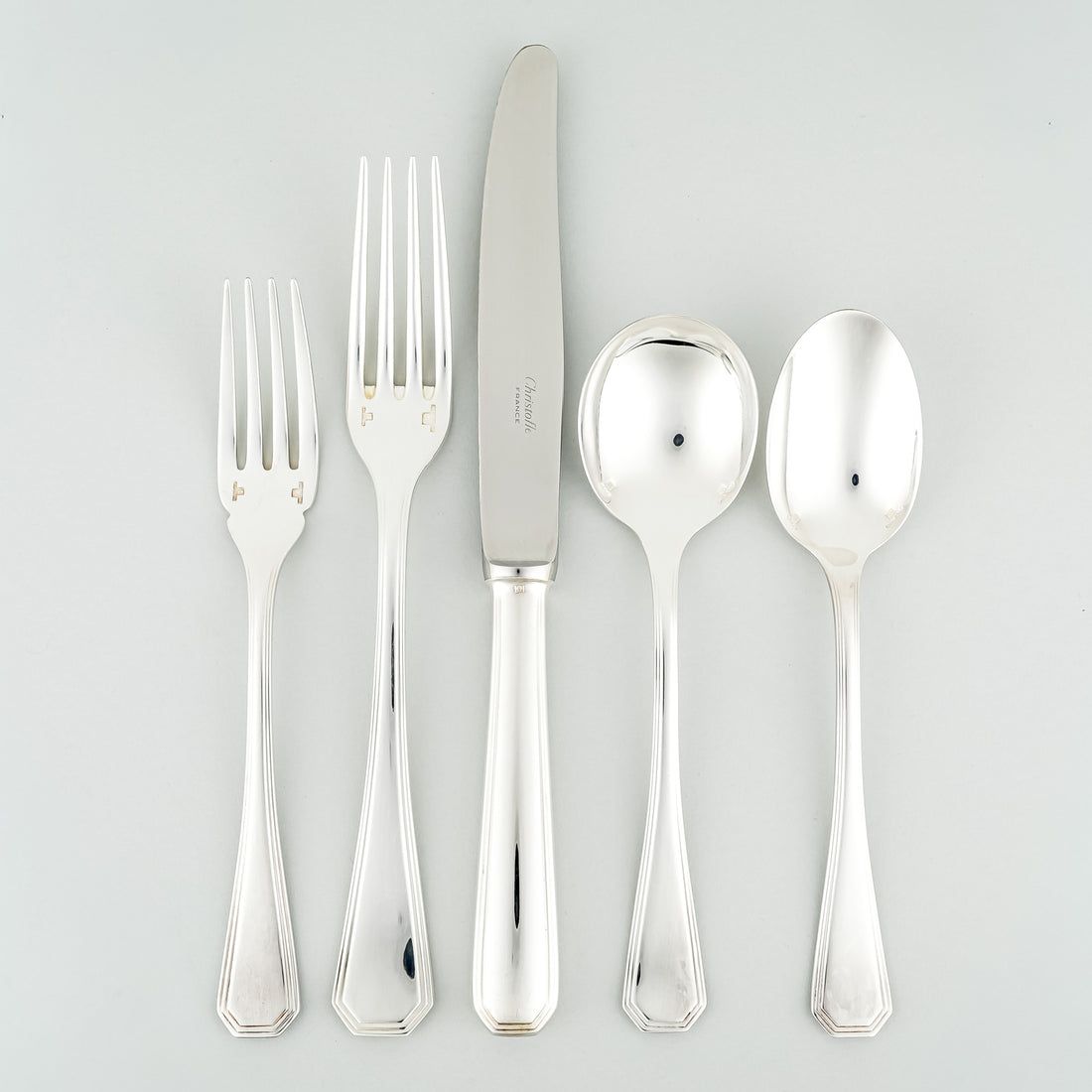 CHRISTOFLE America Silverplate Flatware 34 Pieces