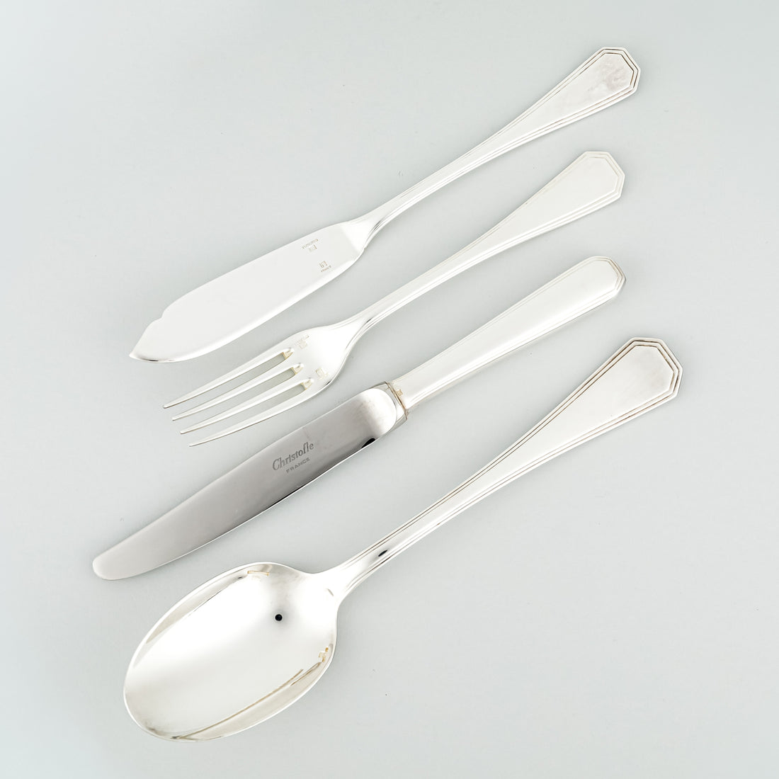 CHRISTOFLE America Silverplate Flatware 34 Pieces