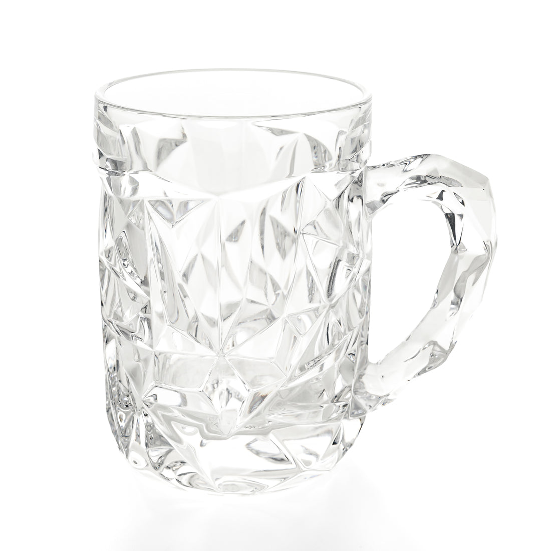 TIFFANY & CO Rock Cut Crystal Beer Mug