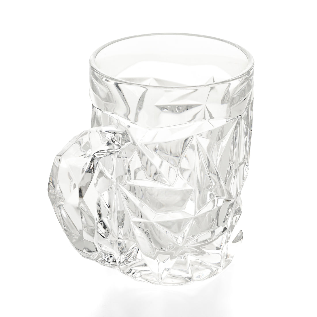 TIFFANY & CO Rock Cut Crystal Beer Mug