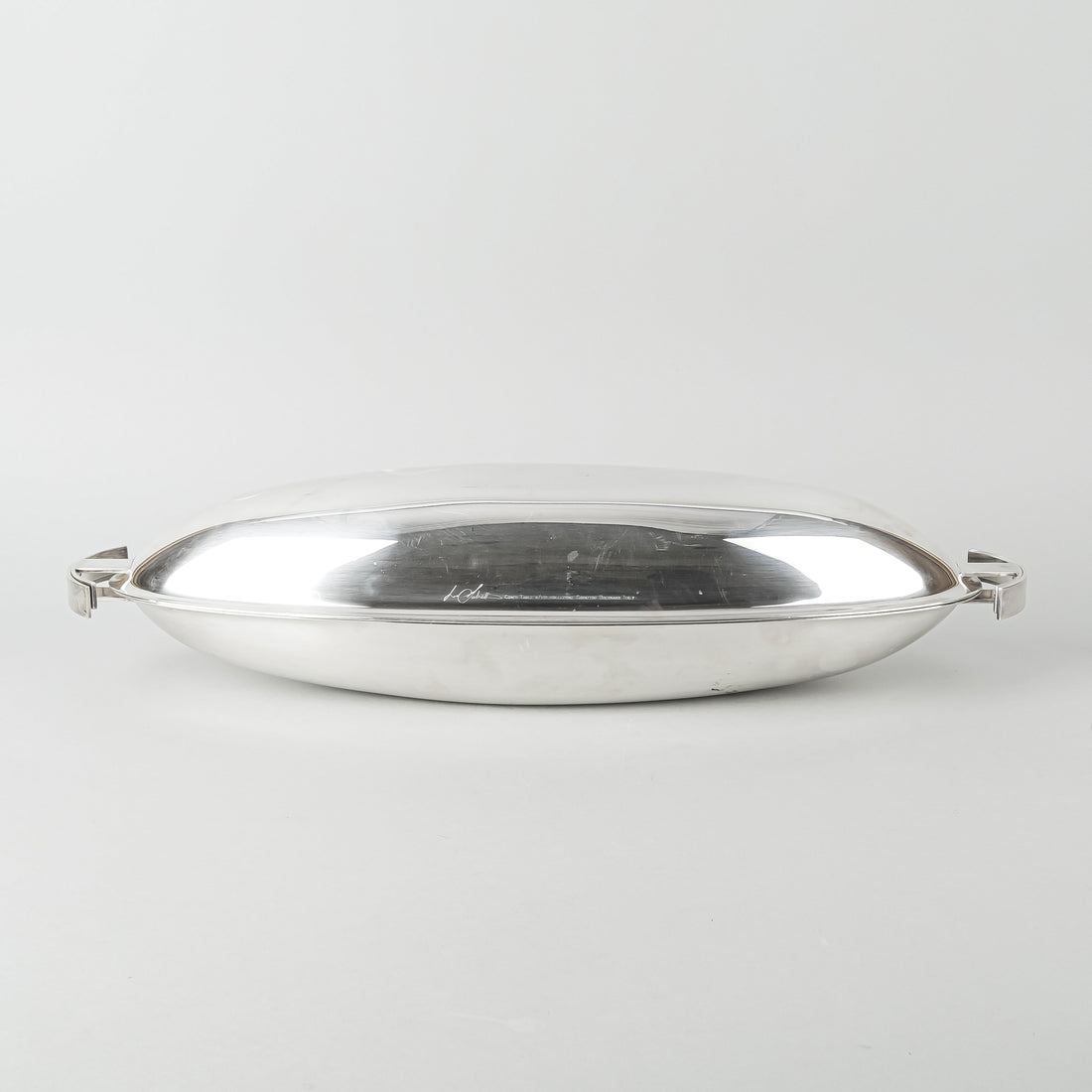 SABATTINI Conch-Table Silverplate Covered Fish Serving Dish