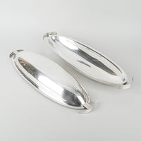SABATTINI Conch-Table Silverplate Covered Fish Serving Dish