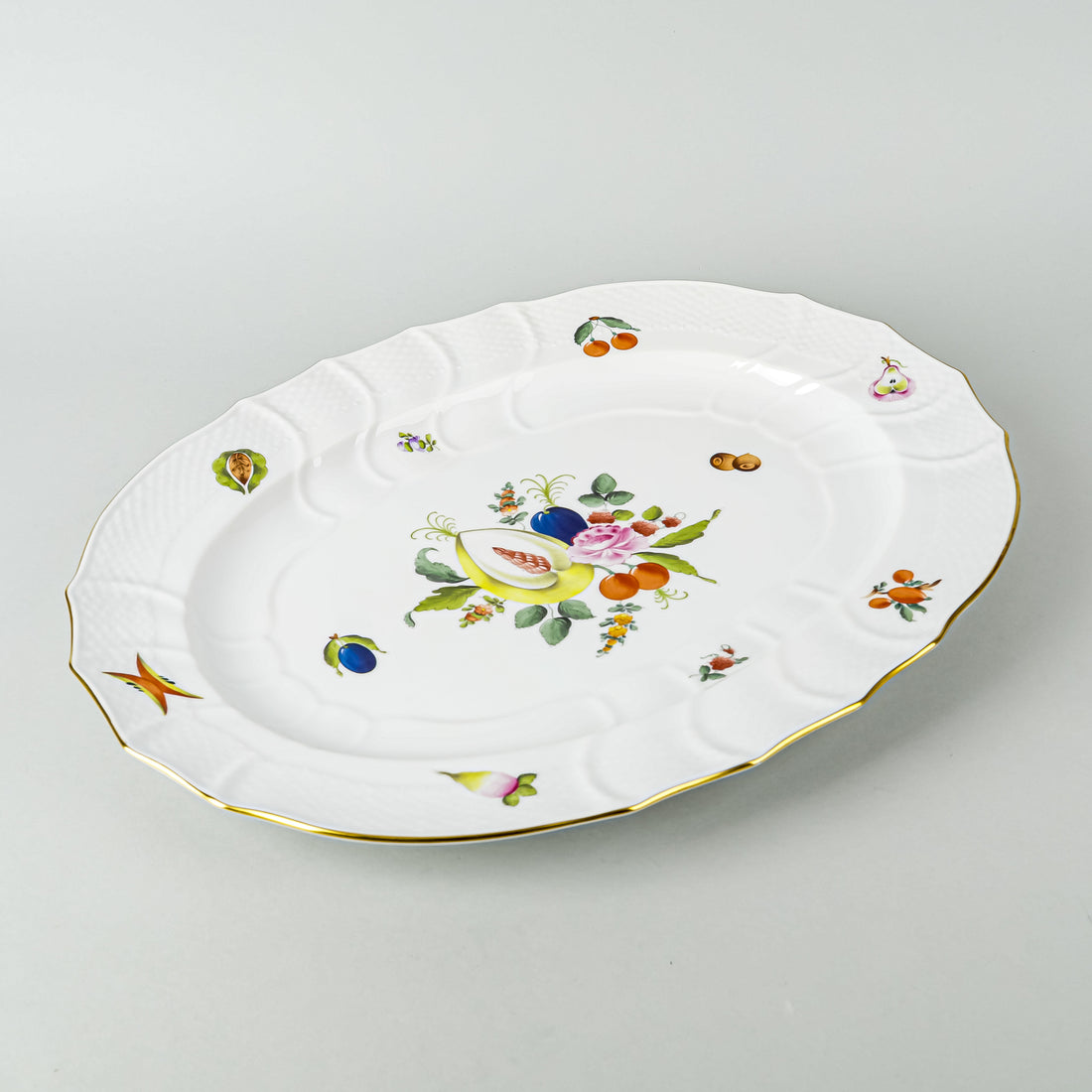 HEREND Fruits And Flowers Platter 1100