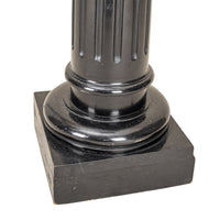 Black Painted Wooden Pillar