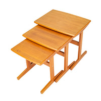 Vintage Teak Nesting Tables Set of 3