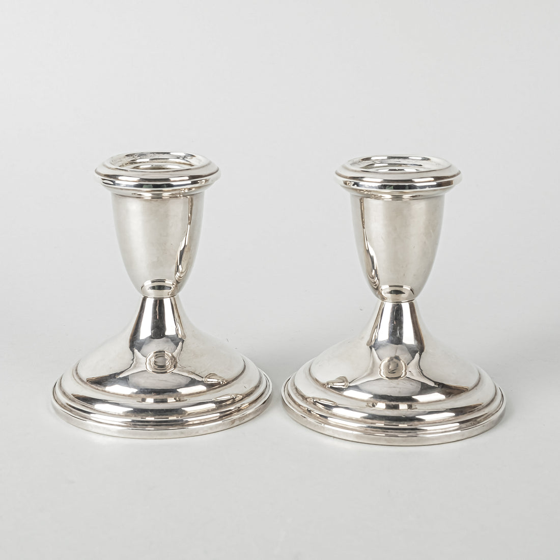 EMPIRE Sterling Candlesticks Set of 2