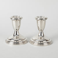 EMPIRE Sterling Candlesticks Set of 2