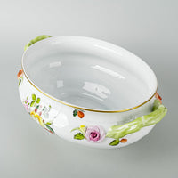 HEREND Fruits & Flowers Covered Tureen w/Branch Knob 1002