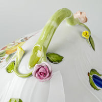 HEREND Fruits & Flowers Covered Tureen w/Branch Knob 1002