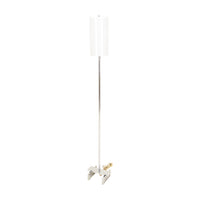 HABITAT Vintage Chrome Lamp w/White Acrylic Shade