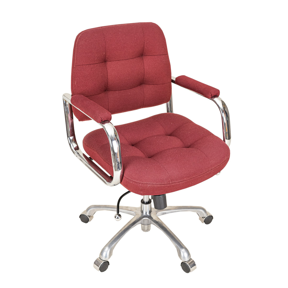 STEELCASE Vintage Office Chair Burgandy Upholstery