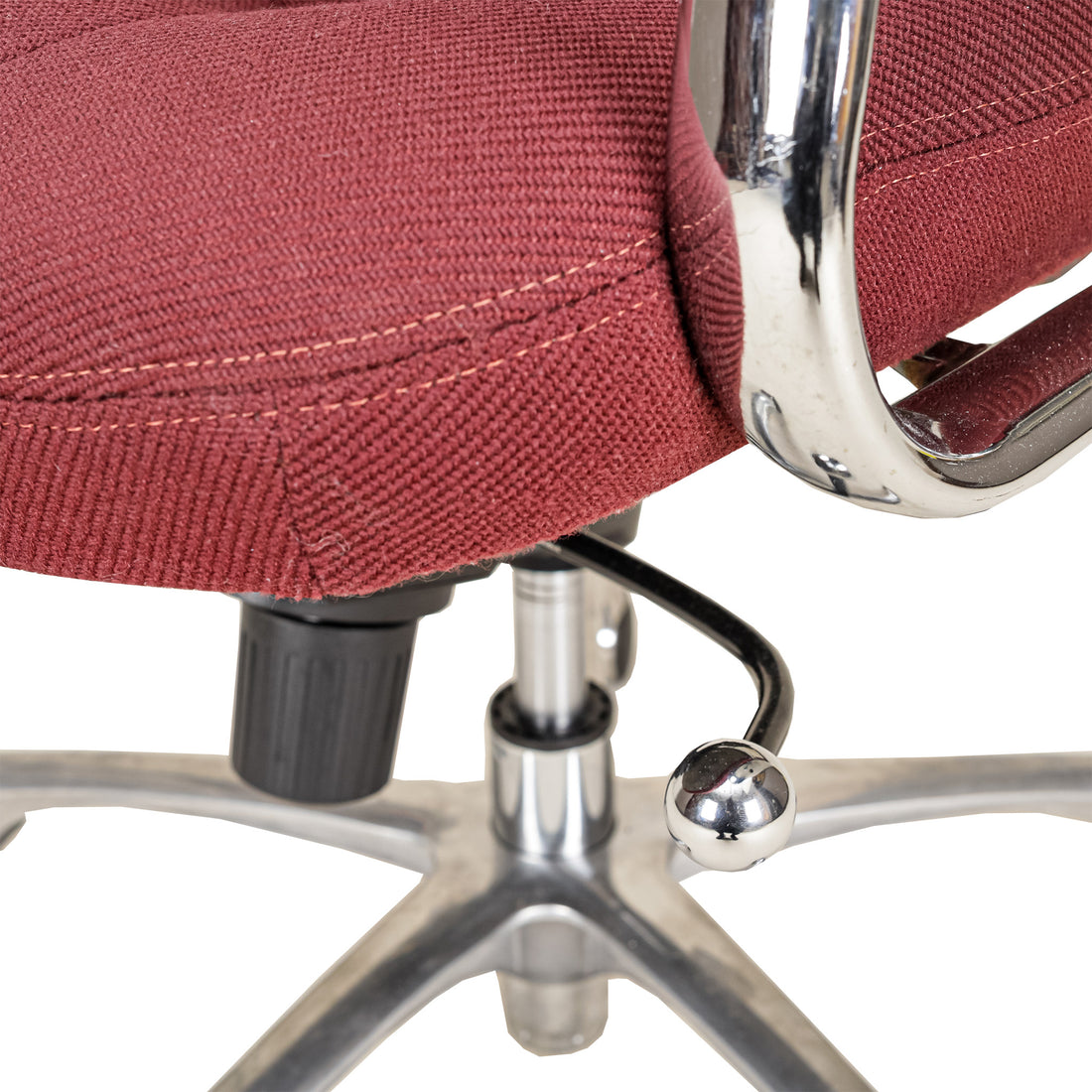 STEELCASE Vintage Office Chair Burgandy Upholstery